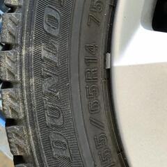【松本市引き取り限定】DUNLOP WINTERMAXX 155/65/R14 スタッドレスタイヤ（2023年）の画像