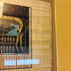 エジプト パピルス絵画 天空の女神ヌト 額縁あり。 パピルス画 天空の女神 ｜素敵なエジプト香水瓶の画像