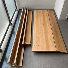 差し上げます。ダブルワイドベッド&マットレスの画像