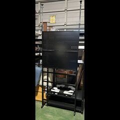 札幌限定配送/お引き取り可◆家具◆ワイエムワールド◆スチール壁面収納/突っ張り棚◆W82 D24 H229.5-259.5の画像