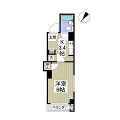💕初期費用「5万円」、駅チカ徒歩「4分」で通勤通学に便利な１Kの...