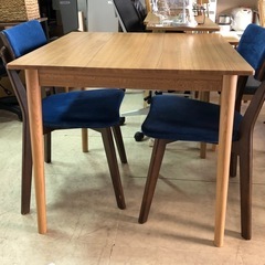 木製 ダイニングテーブル 2人用 四角 ナチュラル 80×80×72 食卓テーブル 机の画像