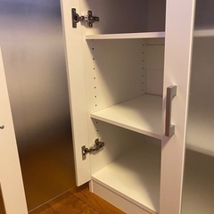 食器棚　キャビネット　ホワイト　の画像