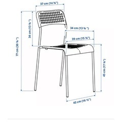 IKEA イケア ADDE 2脚セット の画像