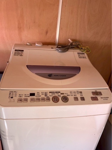 9月15日お譲り(運搬費込み)SHARP 5.5kg 2014年製