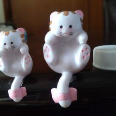 ☆　フラワーポット　ハンドメイド　アレンジ　寄せ植え　ガーデンピック　猫　ブリキ缶　☆の画像