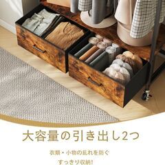 ✨新品・未使用✨ 2段ハンガーラックの画像