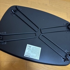 パール金属 BLKP　ローテーブル 折り畳み 鏡面 ブラックの画像