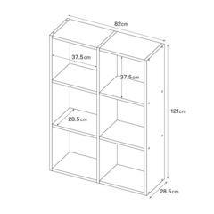 【無印良品】スタッキングシェルフ/ウォールナット/3段✖️2列の画像