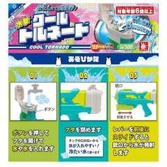 【氷も入れられる】水鉄砲　2個　新品の画像