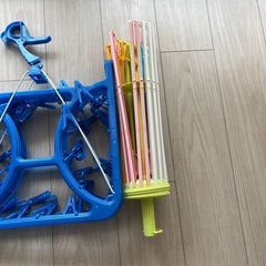 2点セット　折りたたみできます（ブルー）の画像