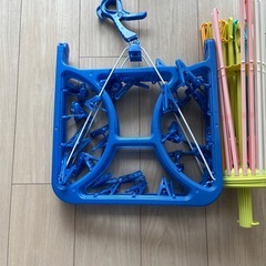 2点セット　折りたたみできます（ブルー）の画像