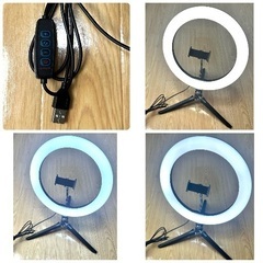 LEDリングライトスマホスタンドの画像