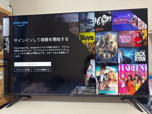 【受け渡し決定しました】ハイセンス、4Kスマートテレビ50V型、50E65G、2021年製