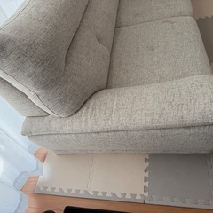 3人がけソファー グレーの画像
