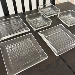 クリスタル　食器　小皿　6点の画像