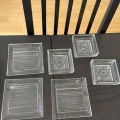 クリスタル　食器　小皿　6点の画像
