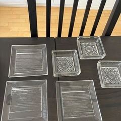 クリスタル　食器　小皿　6点の画像