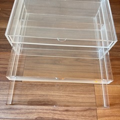 無印良品　クリアケース３段の画像
