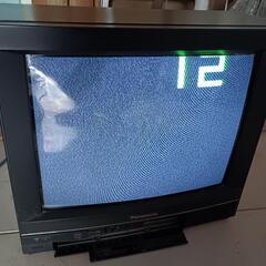通電確認OK！【Panasonic ブラウン管テレビ】リモコン  ケーブル付きの画像