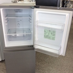 ジモティー見た！で5%OFF【2ドア冷凍冷蔵庫】AQUA ｱｸｱ AQR-13M（S) 126L 2022年製:シルバーの画像