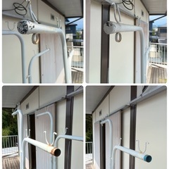 物干し台①　パイプ　金属の画像