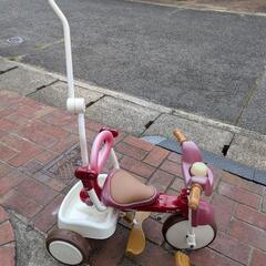 難アリ　押し棒付き三輪車、ストライダーセットの画像