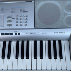 美品中古 CASIO カシオ 電子ピアノ CTK-4000 本体 ACアダプター 譜面台 鍵盤楽器 キーボードの画像