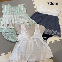 【70～80cm】女の子 ロンパース まとめ売り 14点の画像