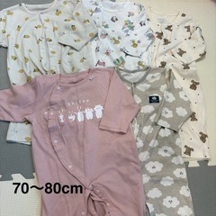【70～80cm】女の子 ロンパース まとめ売り 14点の画像