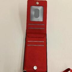 0824-094 iPhone7.8.SE スマホストラップﾊﾟｽｹｰｽ,ｺｲﾝｹｰｽ付の画像