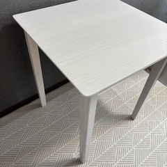 伸張式ダイニングテーブルセット 3点セット 幅60cm/90cm 1人 2人用 の画像