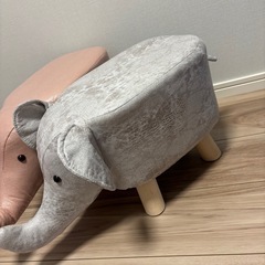 未使用　オットマン　椅子　象　セットの画像