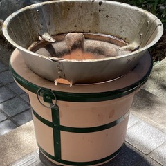 ★★★取引終了しました
！[USED・長期自宅保管品] 品川こんろ 七輪 しちりん アウトドア　BBQの画像