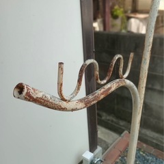 物干し台②  パイプ　金属の画像