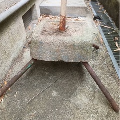 物干し台②  パイプ　金属の画像