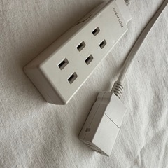 【女性限定】無印良品 ジョイントタップ ロック付 延長コード１ｍ　3点セットの画像