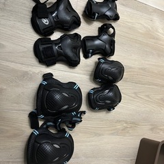 ヘルメットとサポーターの画像
