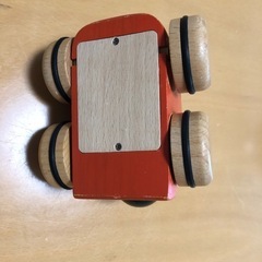 オルゴールカー　てんとう虫　木のおもちゃの画像