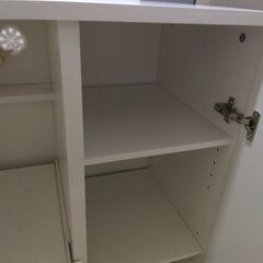 レンジ台 スライド棚付きの画像