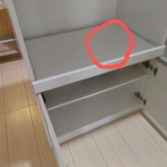 レンジ台 スライド棚付きの画像