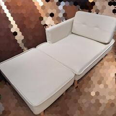 【福岡市近郊限定】コンパクトカウチソファー ベージュ 【配送料込み】の画像