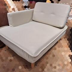 【福岡市近郊限定】コンパクトカウチソファー ベージュ 【配送料込み】の画像