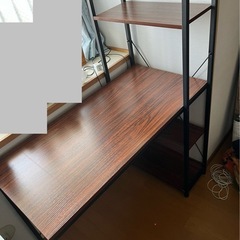 棚付きデスクの画像