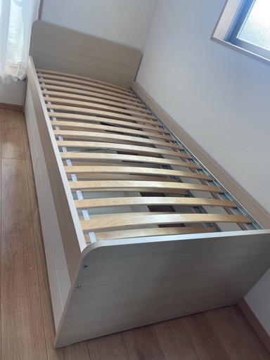 IKEA SLAKT スレクトシングルベッド2段ベッド収納付き