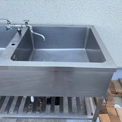 二槽シンク　業務用　ステンレスの画像