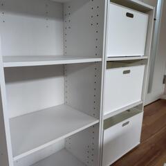 カラーボックス+収納Boxの画像