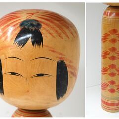 こけし 約36.5cm 村上玉次郎 仙台 大型 遠刈田系 遠刈田こけし 木製 和風 伝統工芸 昭和レトロ 札幌市 清田区 平岡の画像