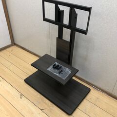  TIMEZ ハヤミ工産 TVスタンド KF-950 木目調 ダークブラウン 壁寄せスタンド テレビ台 32〜50V対応　【糸島市内 送料無料】250824-2の画像