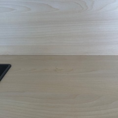 木製のパステルカラーキッチンです♪の画像